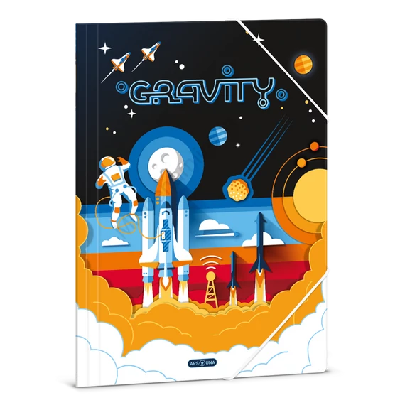 Gumis mappa A4 karton GRAVITY
