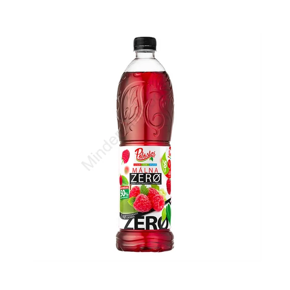 Gyümölcsszörp 1l, málna Zero Pölöskei