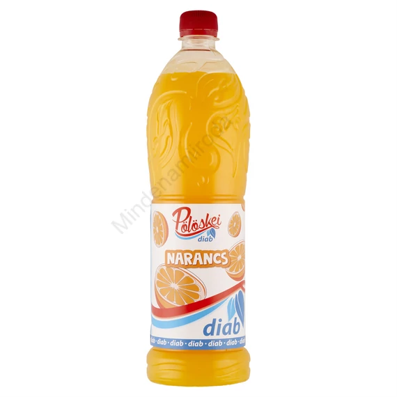 Gyümölcsszörp 1l, narancs diab Pölöskei DRS