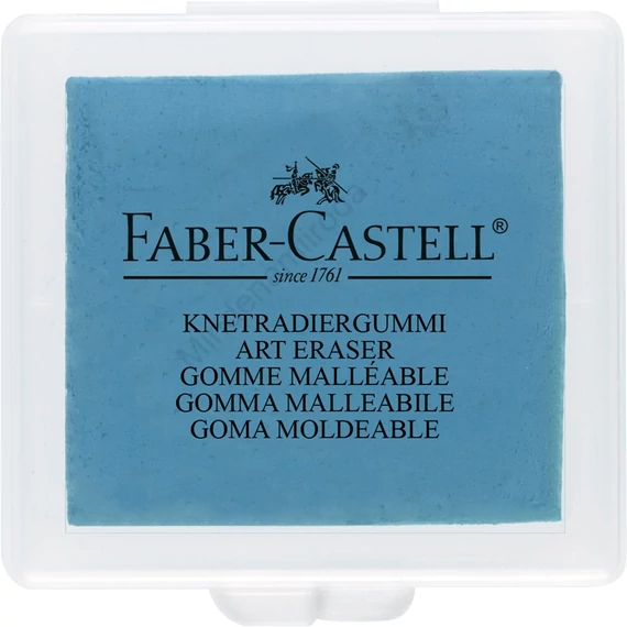 Gyurmaradír műanyag dobozban vegyes színben Faber-Castell sárga,piros,kék