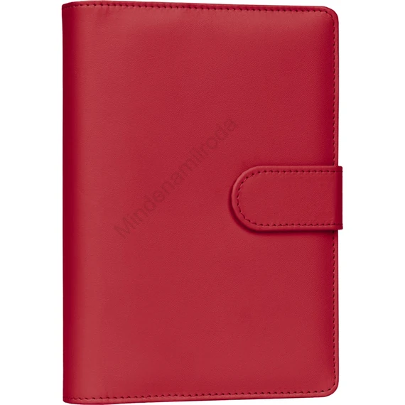 Gyűrűs kalendárium heti beosztású bright red 125x190mm, Presco