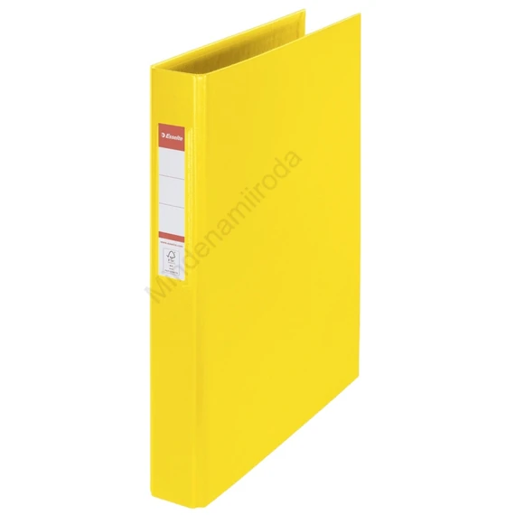 Gyűrűskönyv A4, 4,2cm, 4 gyűrű, PP Esselte Standard Vivida sárga