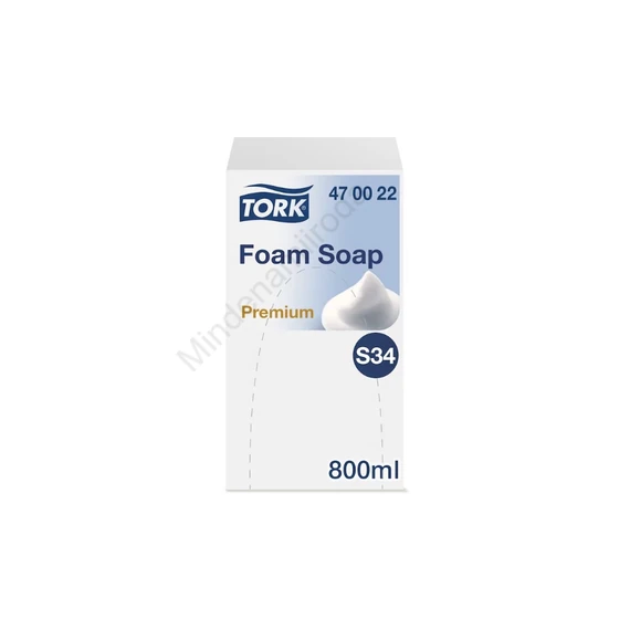 Habszappan utántöltő 800 ml Premium S34 Tork_470022 fehér