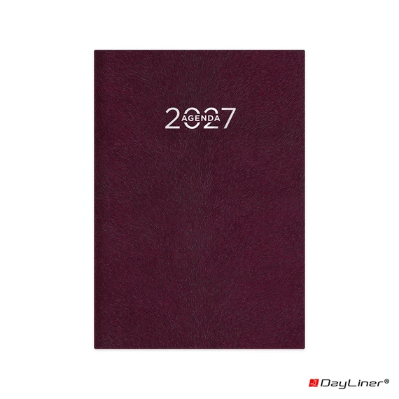 Határidőnapló Animal A5 heti, fehér lapokkal RedPanda bordó Dayliner 2027.