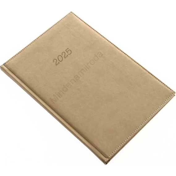 Határidőnapló Bolero B/5 heti krémszínű lapokkal drapp Realsystem 2026.