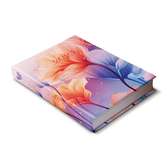 Határidőnapló Librobella hölgyeknek B/6, napi floral Realsystem 2026.
