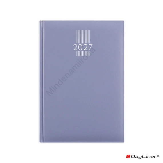 Határidőnapló MyPastel A5 heti, krémszínű lapokkal kék Dayliner 2027.