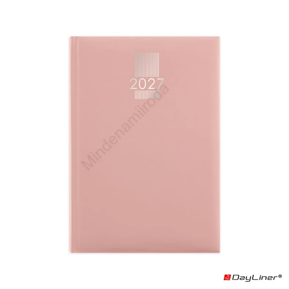 Határidőnapló MyPastel A5 napi, krémszínű lapokkal púder Dayliner 2027.