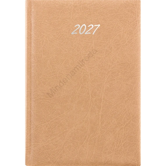 Határidőnapló Rebel B5 heti, krémszínű lapokkal bézs Dayliner 2027.