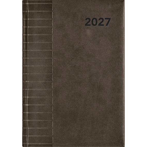 Határidőnapló Tucson A5 napi, fehér lapokkal fekete Dayliner 2027.