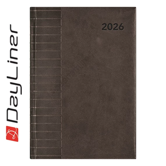 Határidőnapló Tucson B5 heti, fehér lapokkal fekete Dayliner 2027.