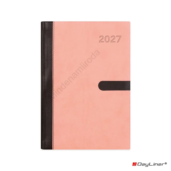 Határidőnapló Winner A5 heti, fehér lapokkal pink Dayliner 2027.