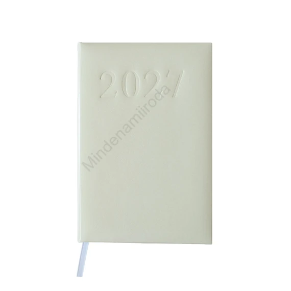 Határidőnapló agenda Standard A/5, napi, fehér lapokkal (bézs) 2027. Bluering®