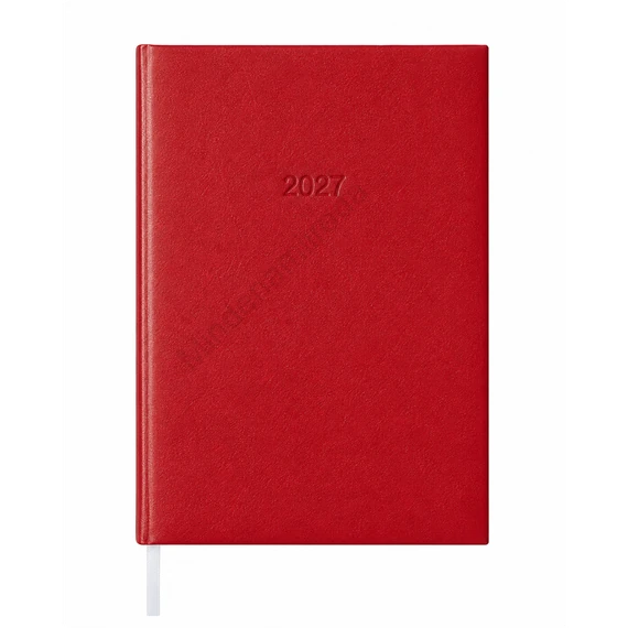 Határidőnapló agenda Standard B/5, napi fehér lapokkal bordó Bluering® 2027.