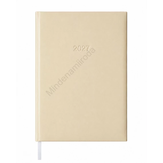 Határidőnapló agenda Standard B/5, napi fehér lapokkal drapp Bluering® 2027.
