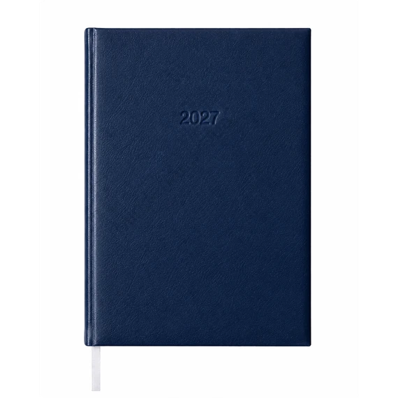 Határidőnapló agenda Standard B/5, napi fehér lapokkal kék Bluering® 2027.