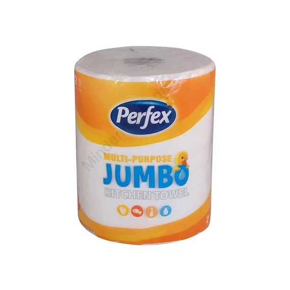 Háztartási papírtörlő kéztörlő 2 rétegű 150 lap/tekercs 1 tekercs/csomag Boni Perfex Jumbo
