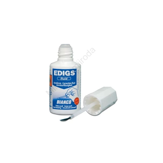 Hibajavító folyadék 20ml, ecsetes Edigs Bianco