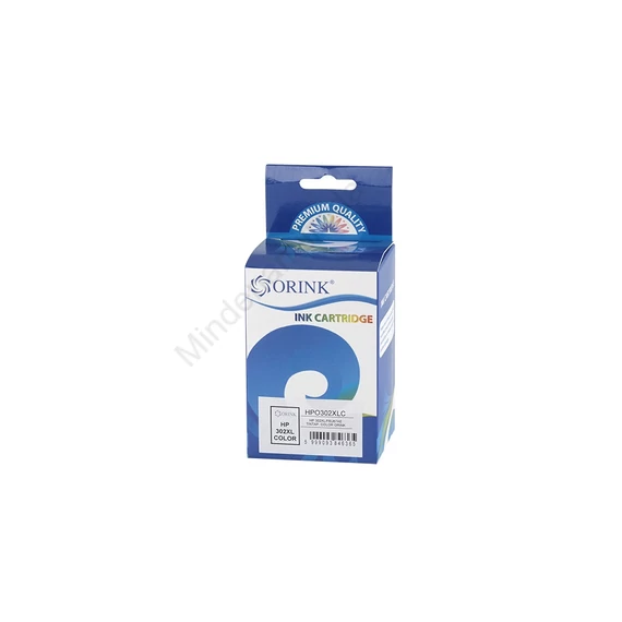 Utángyártott Hp 302XL/F6U67AE tintapatron color ORINK