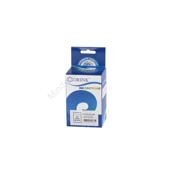 Utángyártott Hp 302XL/F6U68AE tintapatron black ORINK