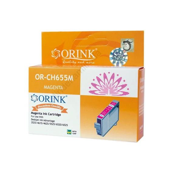 Utángyártott Hp 655/CZ111AE tintapatron magenta ORINK