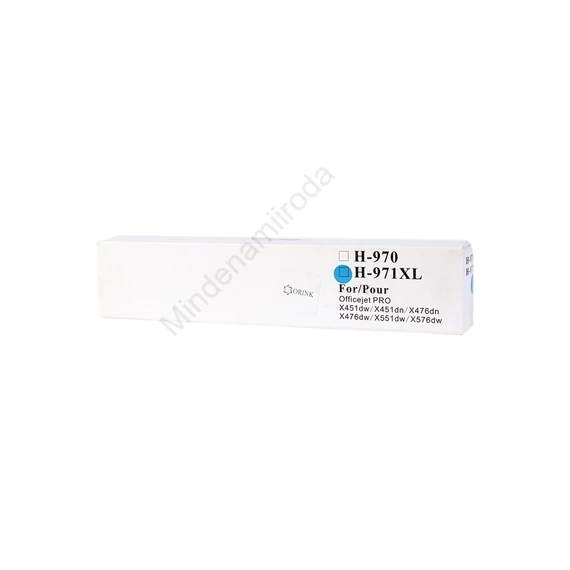 Utángyártott Hp 971XL/CN626AE tintapatron cyan ORINK