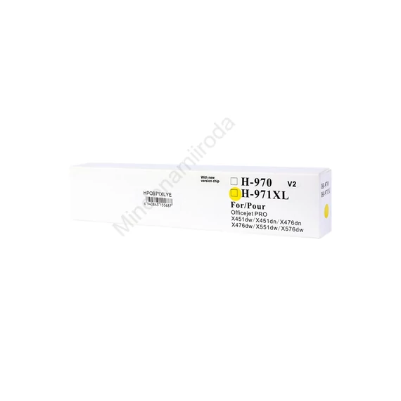 Utángyártott Hp 971XL/CN628AE tintapatron yellow ORINK