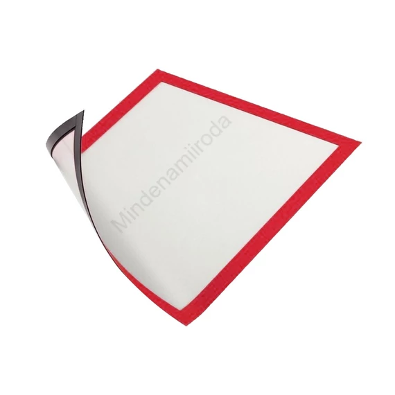 Infókeret A4, 5 db/csomag, Durable Duraframe® Magnetic piros