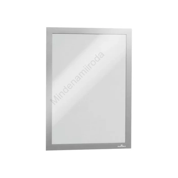 Infókeret A4, mágneses záródás, Durable Duraframe® ezüst