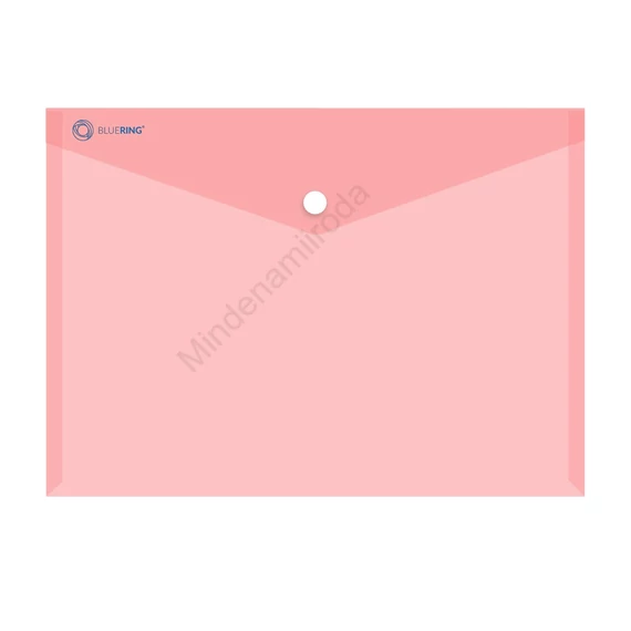 Irattartó tasak A4, PP patentos Bluering® transzparens piros