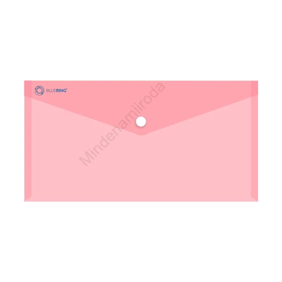 Irattartó tasak DL `csekk` patentos PP Bluering® transzparens piros