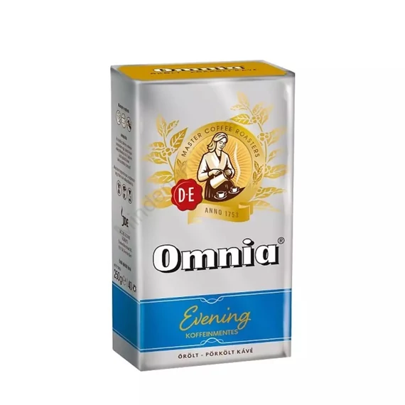 Kávé őrölt 250g. Douwe Egberts Omnia Evening koffeinmentes