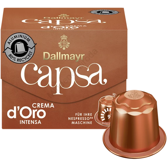 Kávékapszula Nespresso kompatibilis, Dallmayr Crema d Oro Intensa 10db kapszula