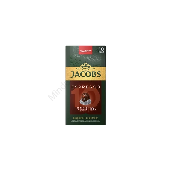 Kávékapszula, Nespresso kompatibilis Jacobs Espresso 10 Intenso 10db/doboz