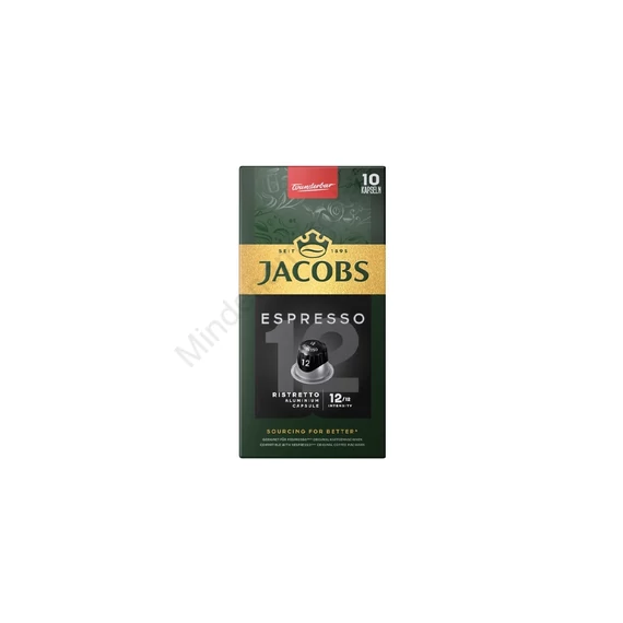 Kávékapszula, Nespresso kompatibilis Jacobs Espresso 12 Ristretto 10db/doboz