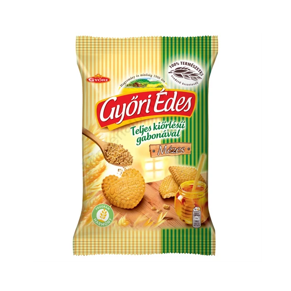 Keksz, 150 g, teljes kiőrlésű, Győri édes, mézes