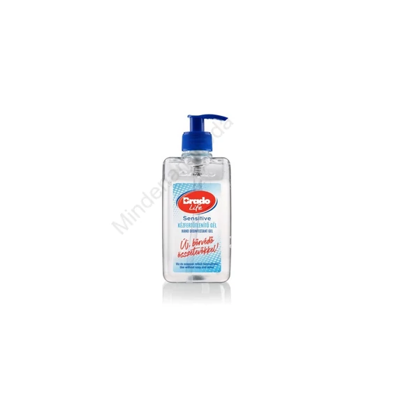 Kéz- és bőrfertőtlenítő gél pumpás 500 ml Bradolife Sensitive