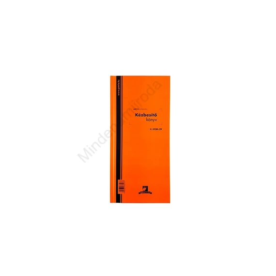 Kézbesítő könyv 100lap,os 130x297mm, C.5230-29 Pátria