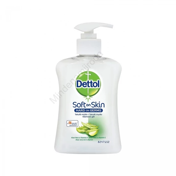 Kézmosó gél pumpás 250 ml Dettol Hidratáló Aloe Vera & Milk Protein