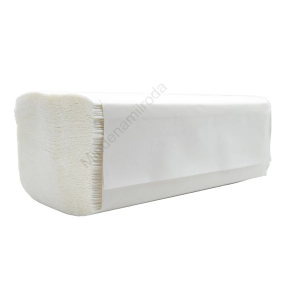 Kéztörlő 1 rétegű V hajtogatású 100 % cellulóz 200 lap/csomag 20 csomag/karton Bluering® fehér