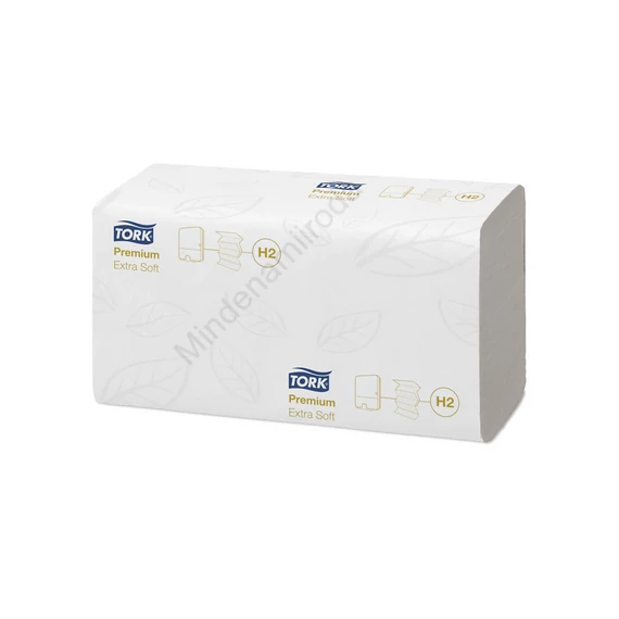 Kéztörlő 2 rétegű Interfold hajtogatású 100 lap/csomag 21 cs/karton Extra Soft Xpress® Multifold H2 Tork_100297 fehér