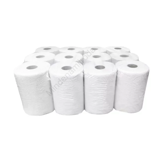 Kéztörlő 2 rétegű tekercses átmérő: 14 cm 100% cellulóz 12 tekercs/karton Bluering® hófehér