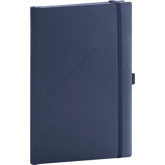 Klasszikus notesz Balacron borítással dark blue, vonalas, 15x21cm, Presco