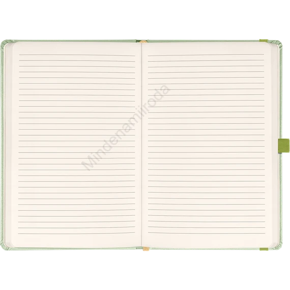 Klasszikus notesz Vivella borítással Green, vonalas, 13x21cm, Presco