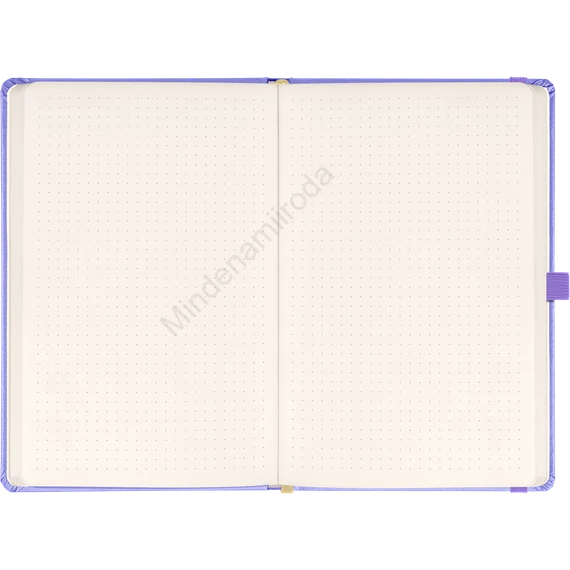 Klasszikus notesz Vivella borítással Lila, pontozott, 13x21cm, Presco