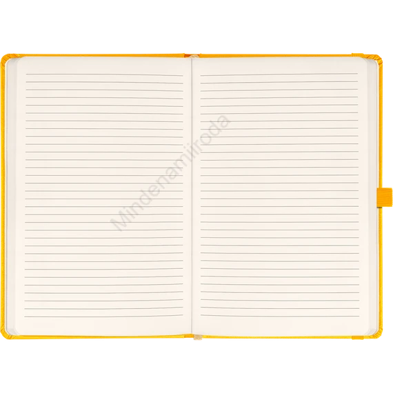 Klasszikus notesz Vivella borítással Yellow, vonalas, 13x21cm, Presco