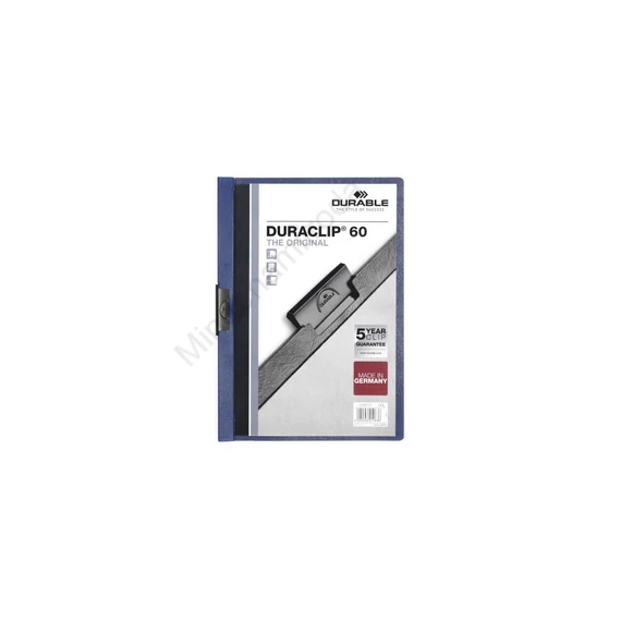 Klip mappa 60lap Durable Duraclip®, sötétkék