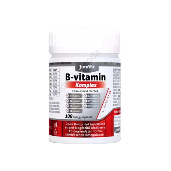 Lágyzselatin kapszula B-komplex vitamin 100db JutaVit