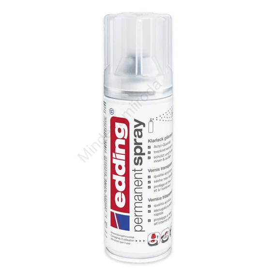 Lakk spray magasfényű fixáló Edding 5200, 200ml