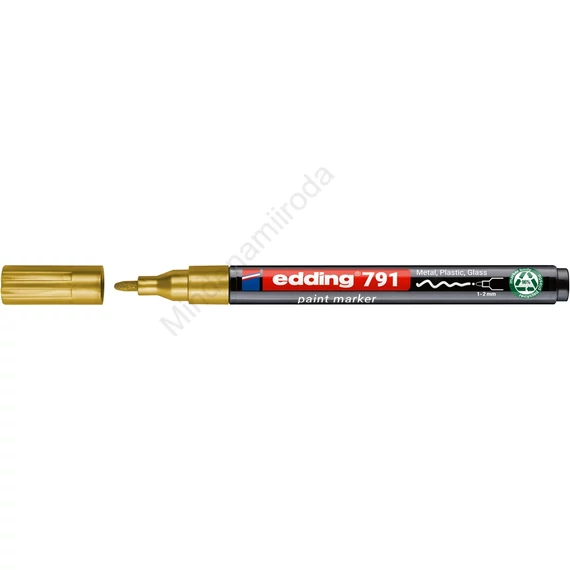 Lakkmarker 1-2mm, kerek Edding 791 arany